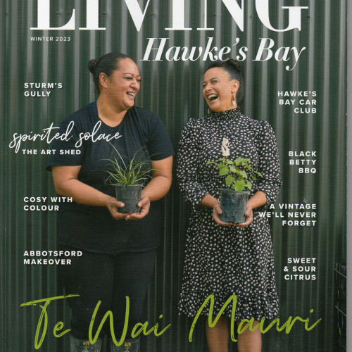 We're on the front cover of Living HB magazine